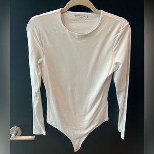 Abercrombie High-Neck White Bodysuit